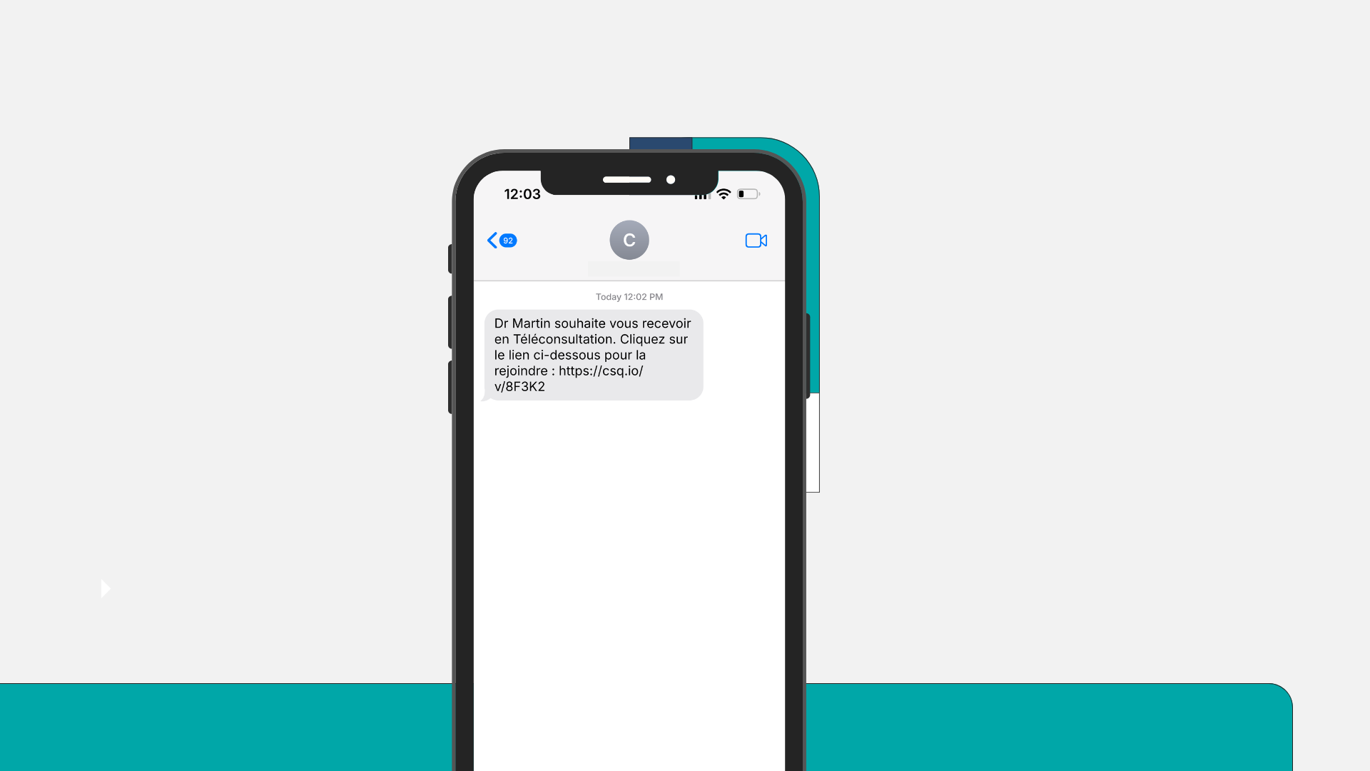 Interface Patient sur Mobile